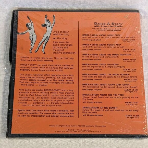 Anne Lief Barlin Record Storybook Brave Hunter Dance A Story 1966 Sealed Vtg The - Picture 2 of 16